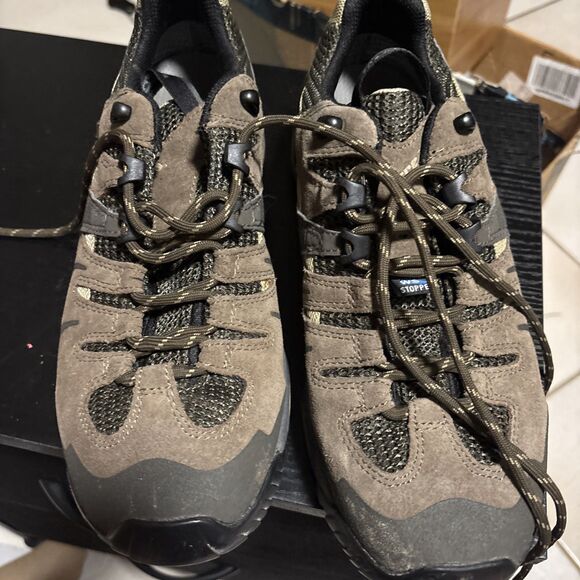 TREZETA Vibram Sole Waterproof and Breathable Hiking Shoes Mens US 8 EUC! Europe